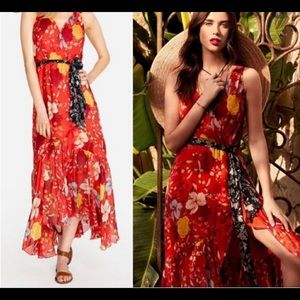 Johnny Was Vibrant Floral Maxi Dress